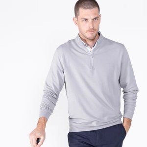 Tasc Performance- Men's Legacy French Terry Quarter Zip - Heather Gray